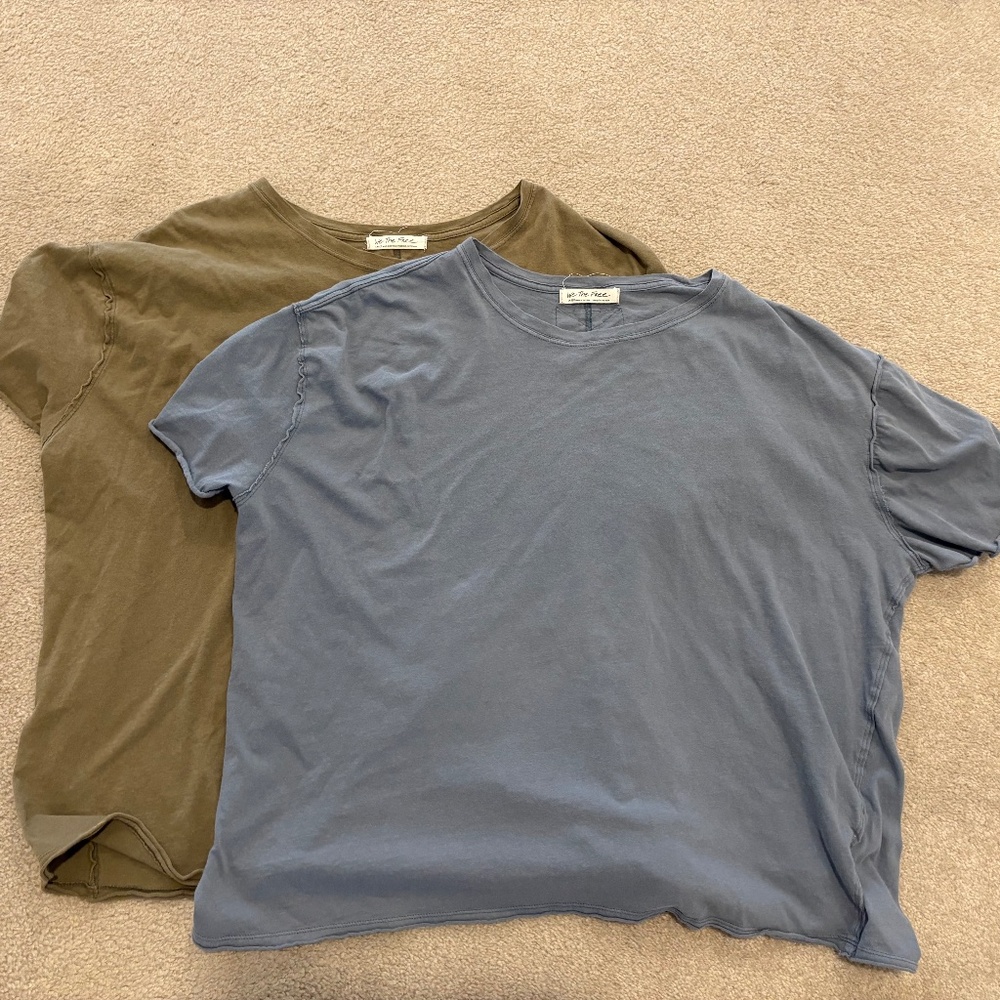 TWO We The Free tee shirts. Size L.